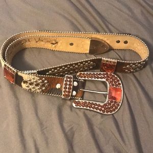 B.B Simon Rhinestone Belt